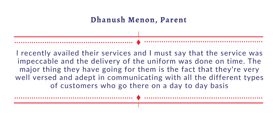 Dhanush Menon, Parent